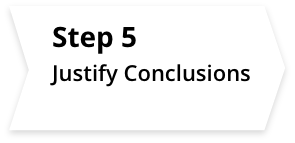 Step 5 Justify conclusions